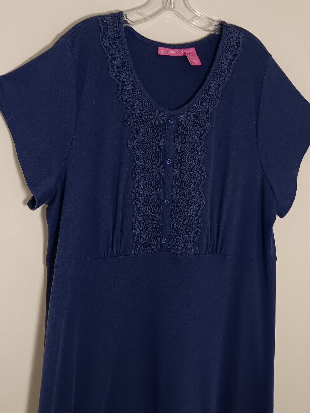 Abstract Print Empire Waist Tunic Top Black,white Purple Women's V-neck Styling.